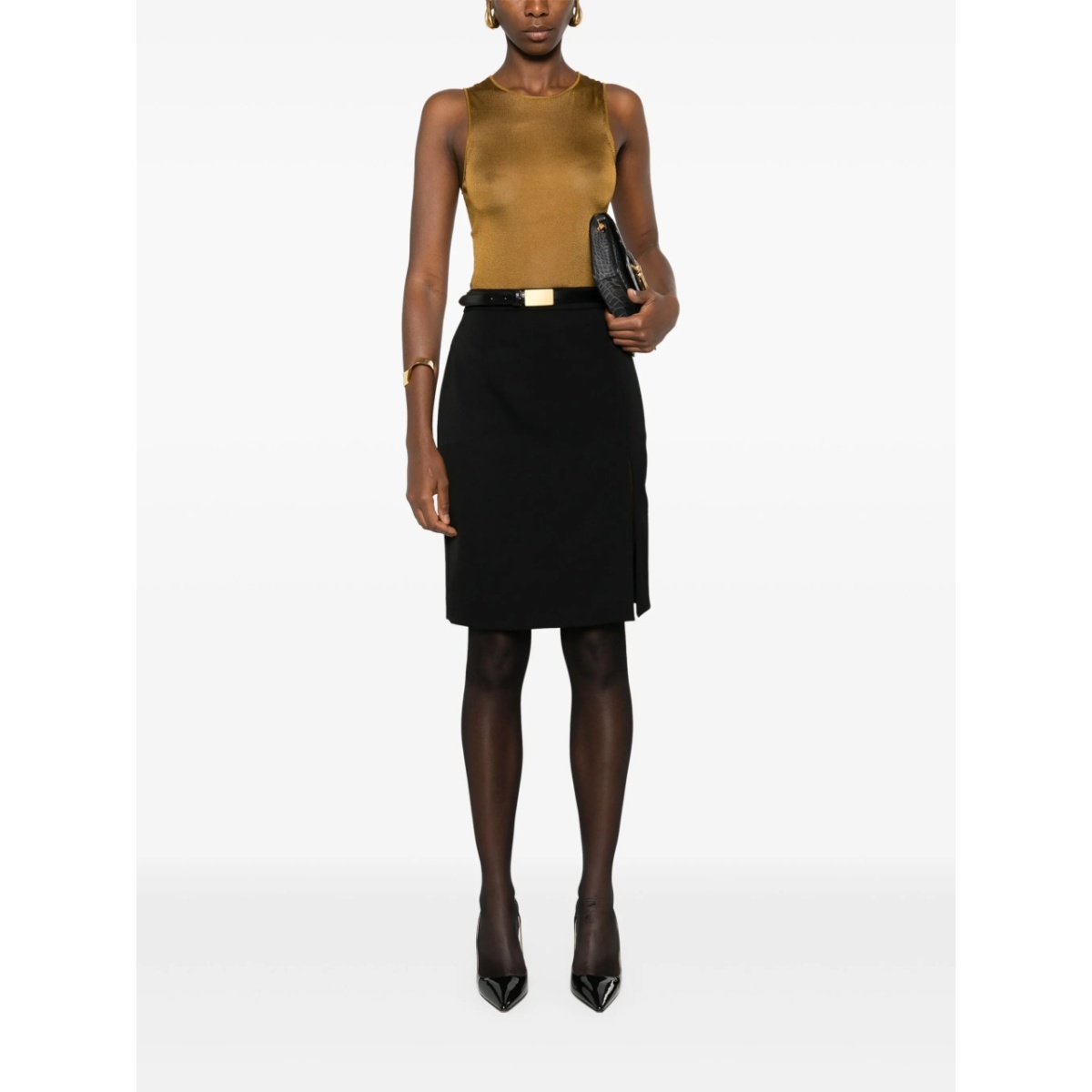knitted cropped tank top - Img 2