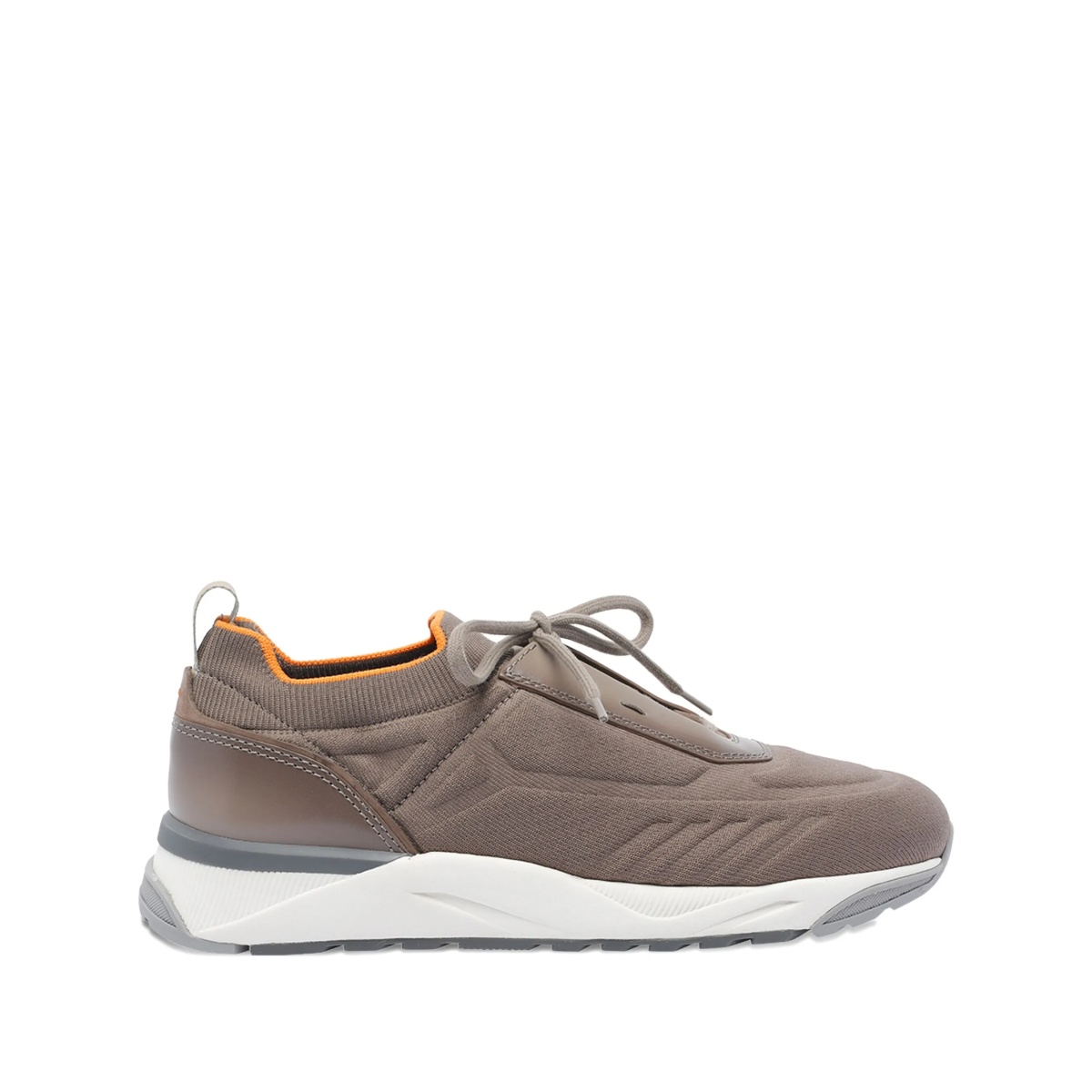 knitted lace-up sneakers