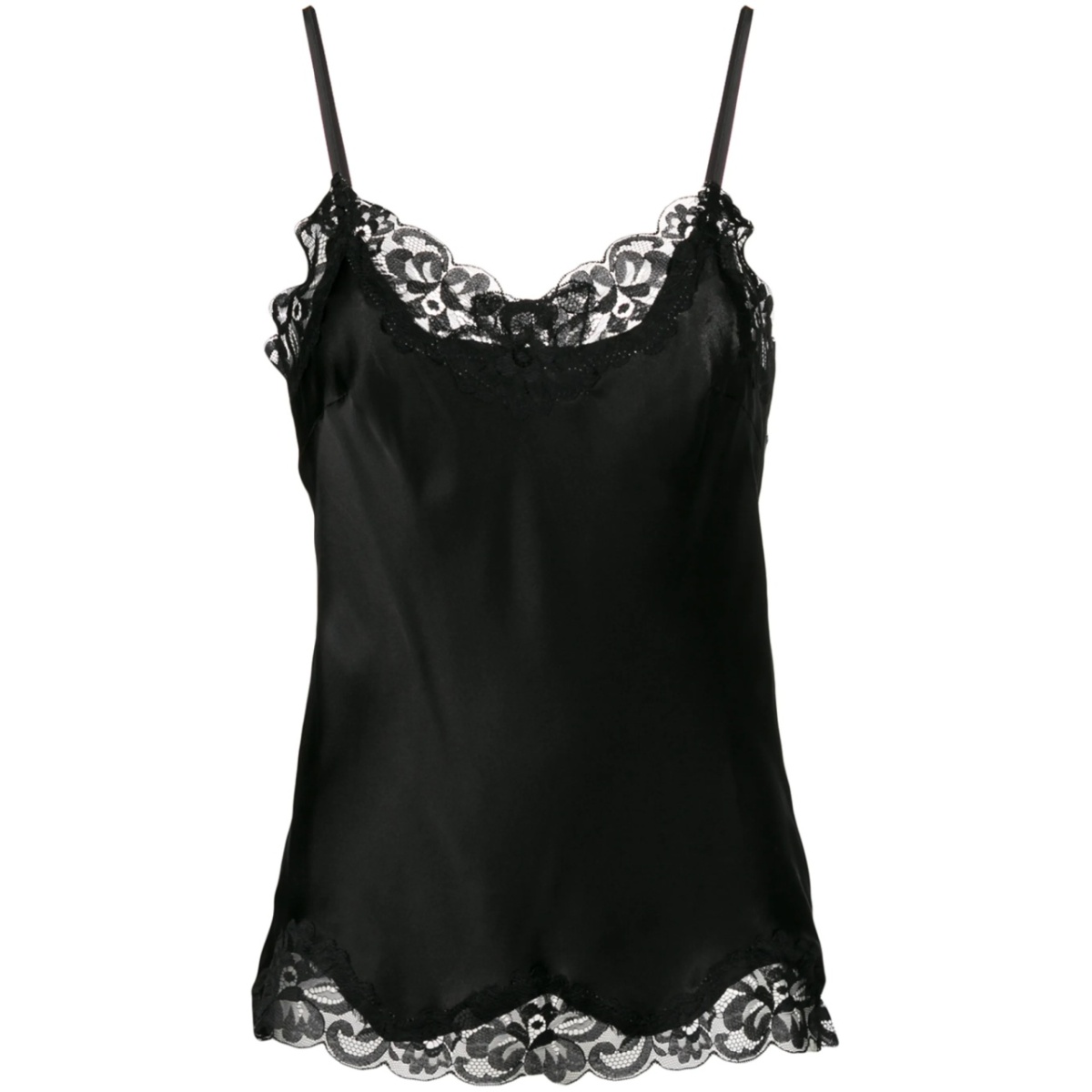lace trim cami top