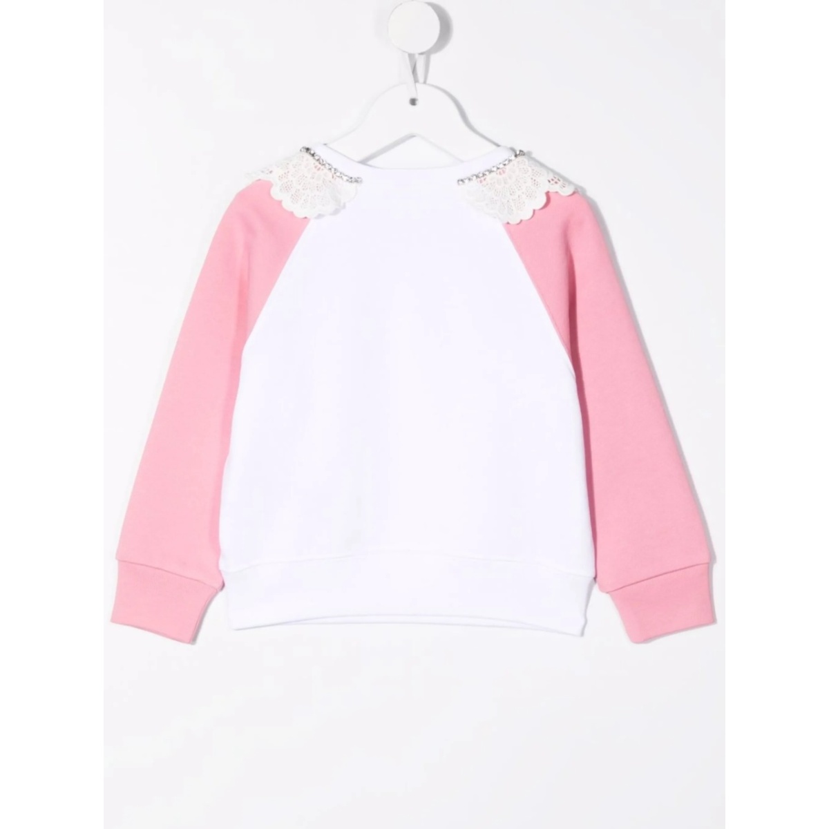 lace-trim sweatshirt - Img 2