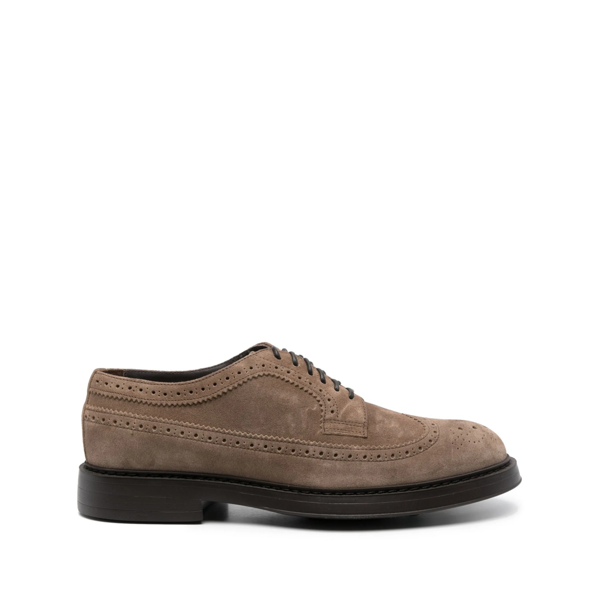 lace-up suede brogues