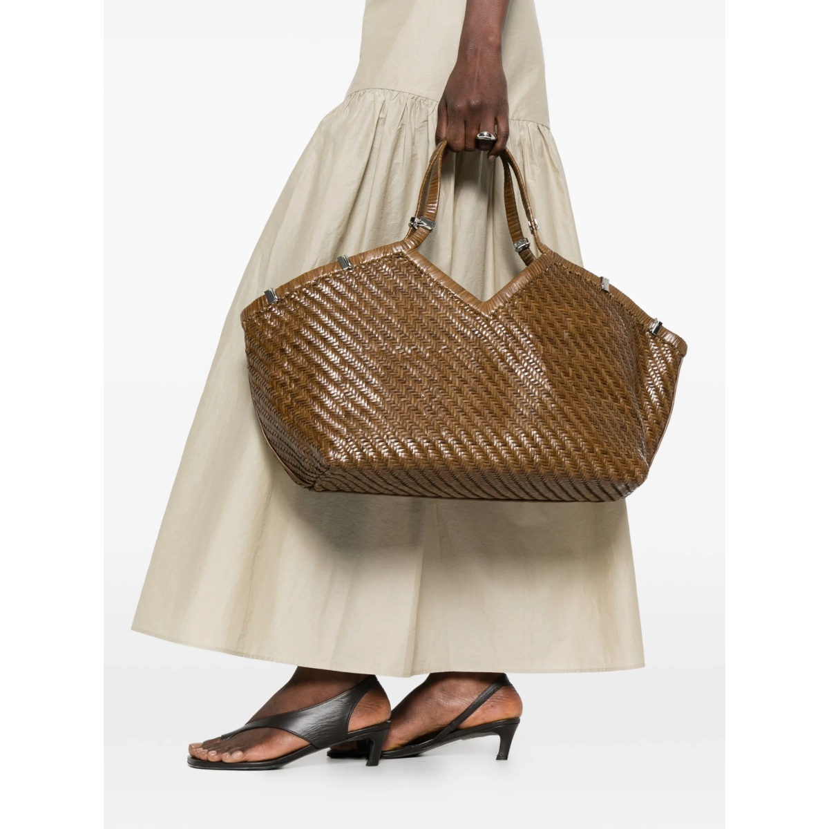 large Usha hand-woven tote bag - Img 2