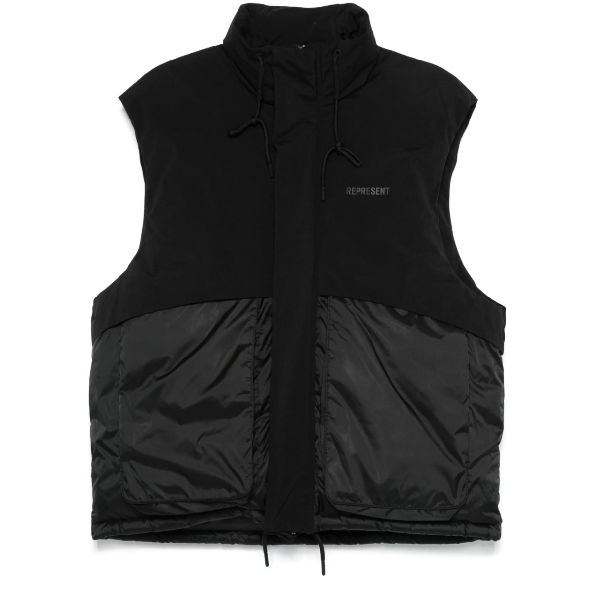 layered puffer gilet