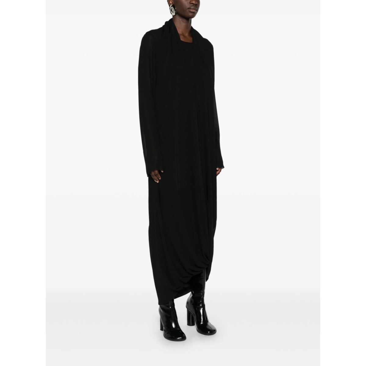 layered sheer maxi dress - Img 3