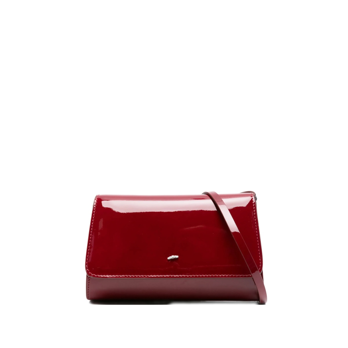 leather crystal-embellished bag