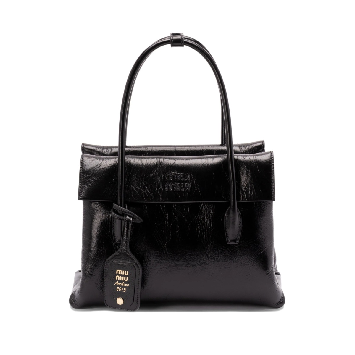 leather top-handle shoulder bag