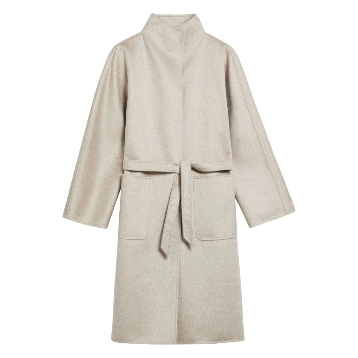 Lilia belted cashmere coat