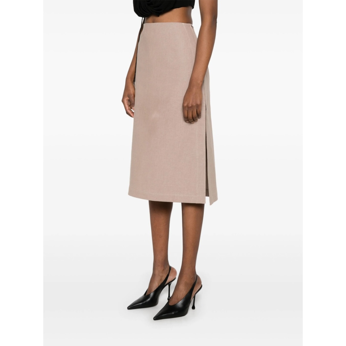 linen midi skirt - Img 3