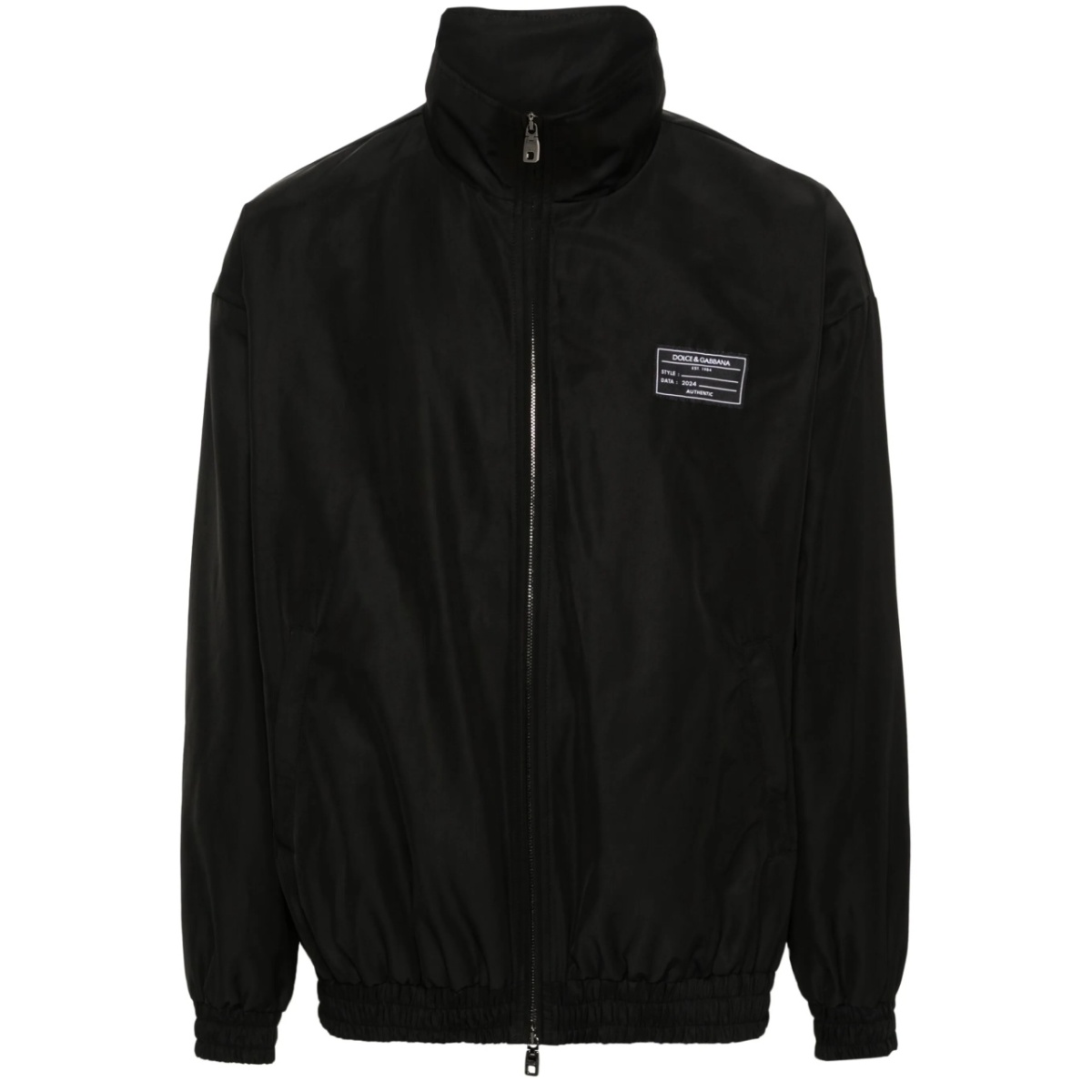 logo-appliqué bomber jacket