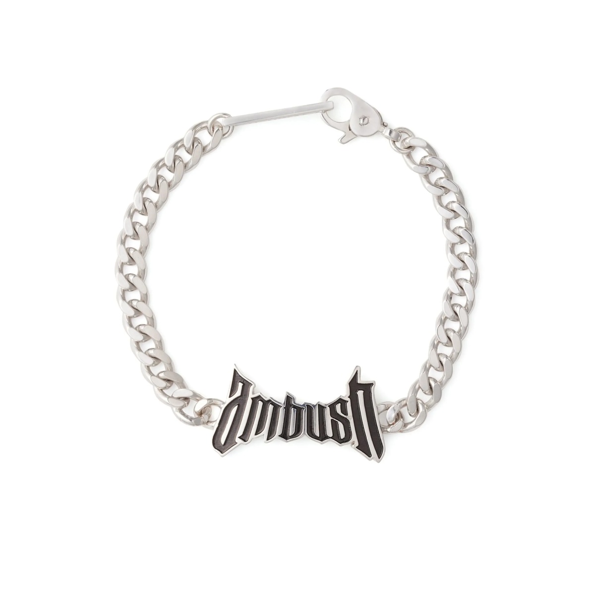 logo-charm chain bracelet