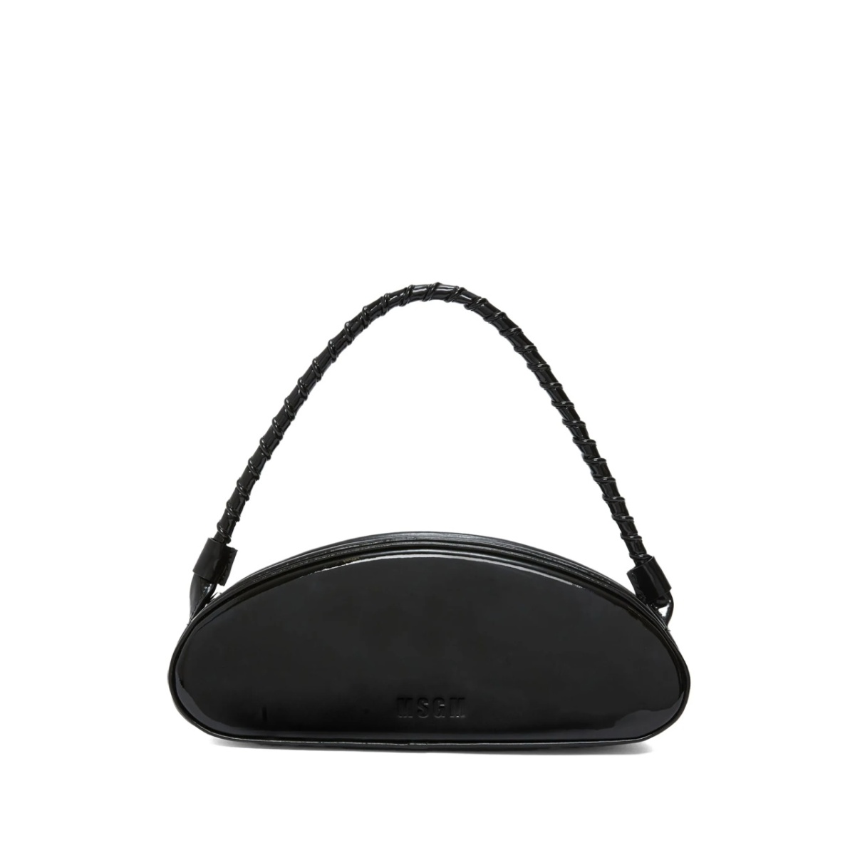 logo-debossed leather tote bag