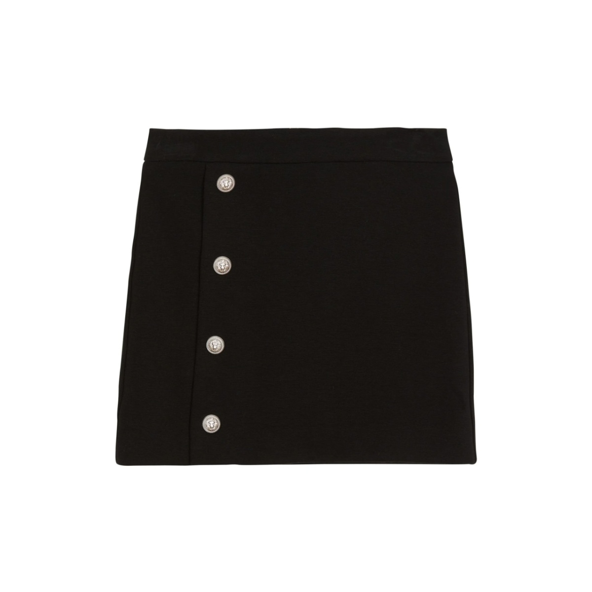 logo-embossed knitted miniskirt