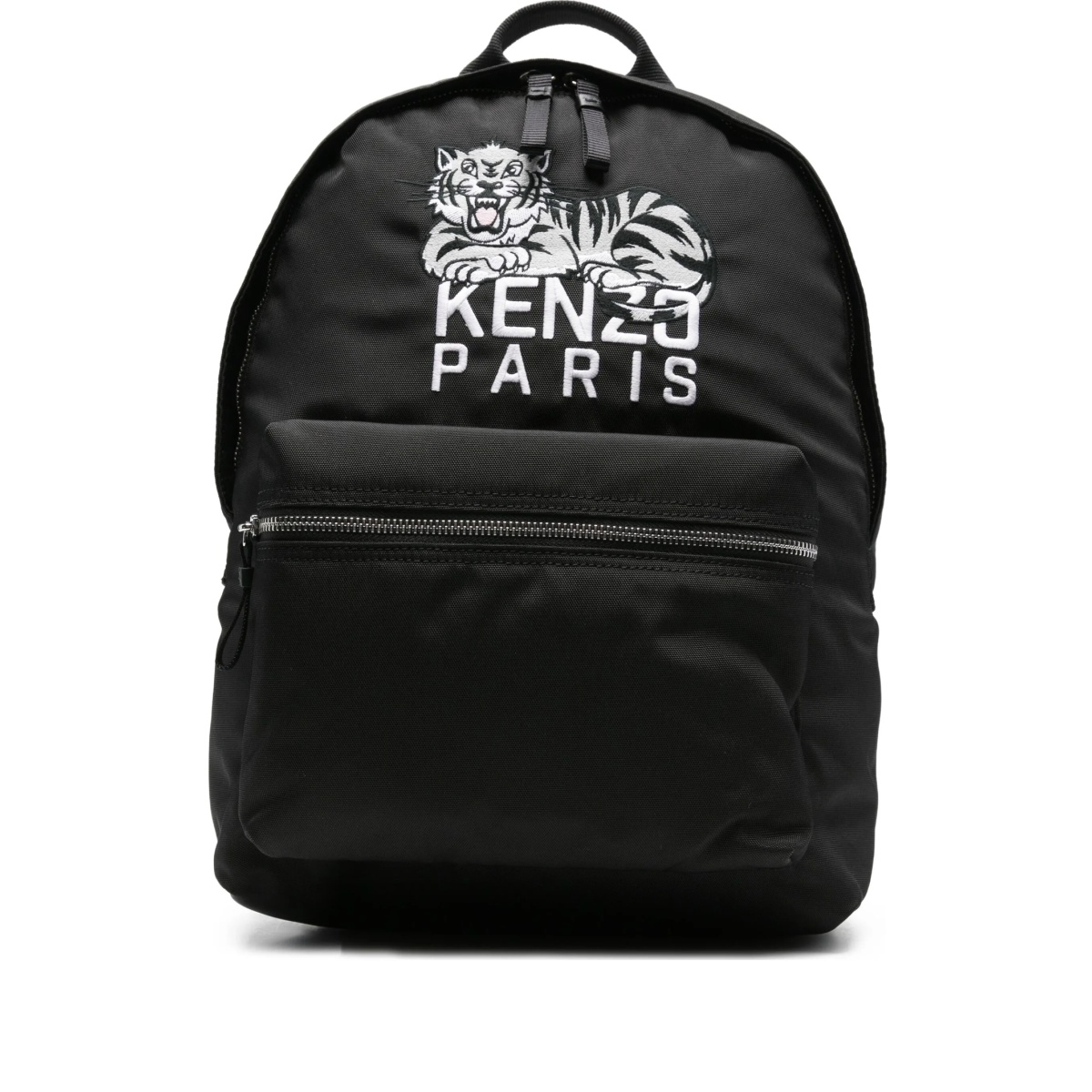 logo-embroidered backpack
