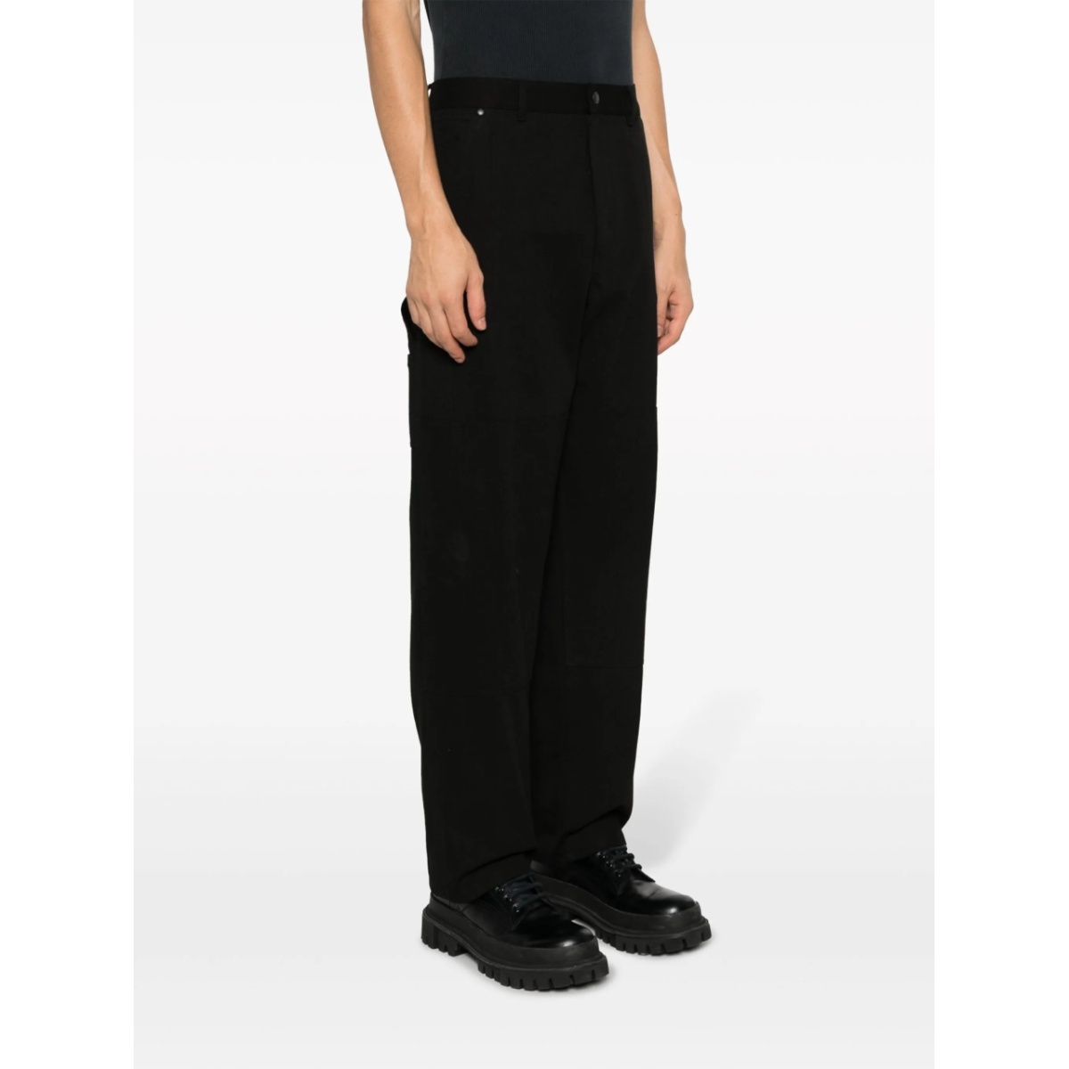 logo-embroidered cotton track pants - Img 3