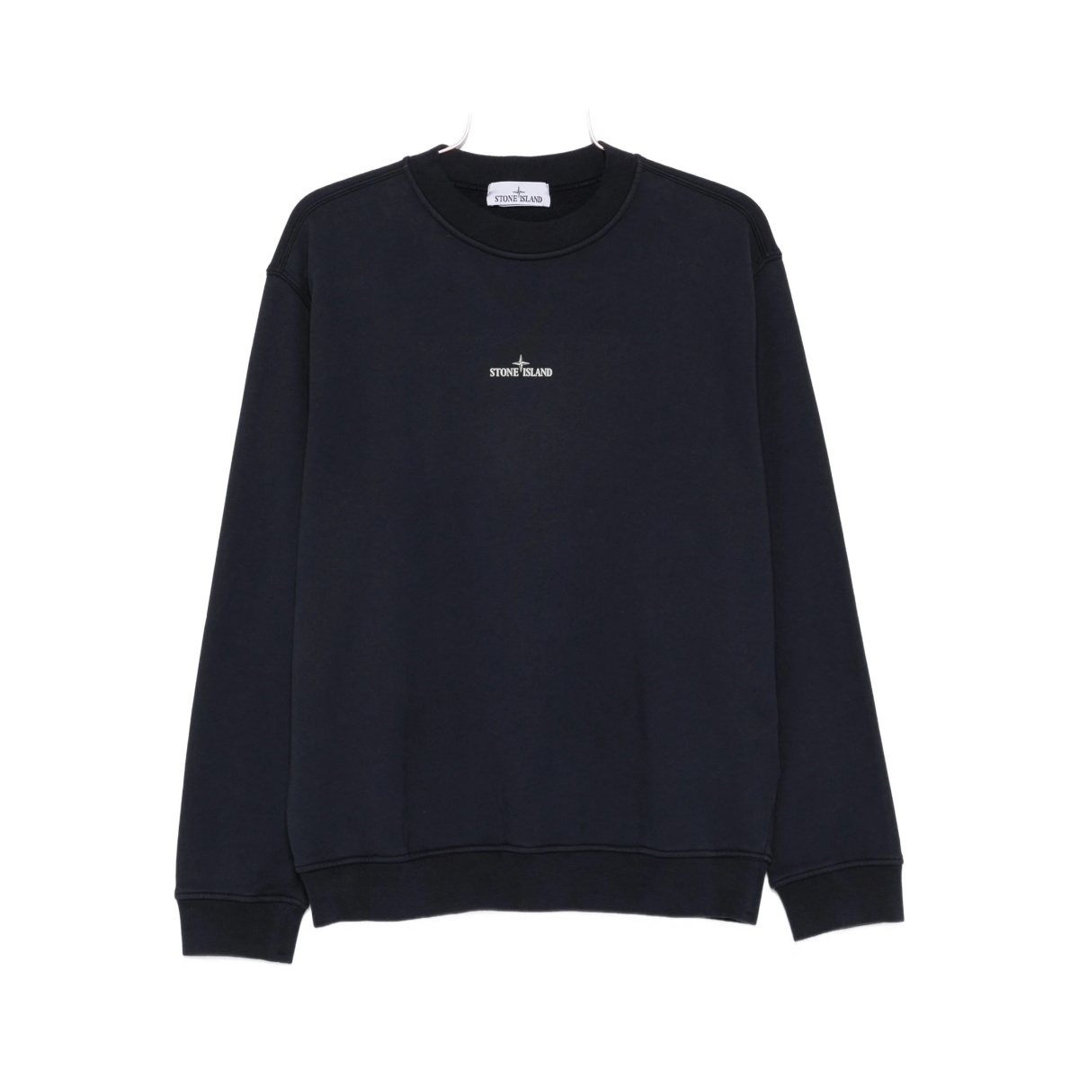 logo-embroidered crew neck sweatshirt