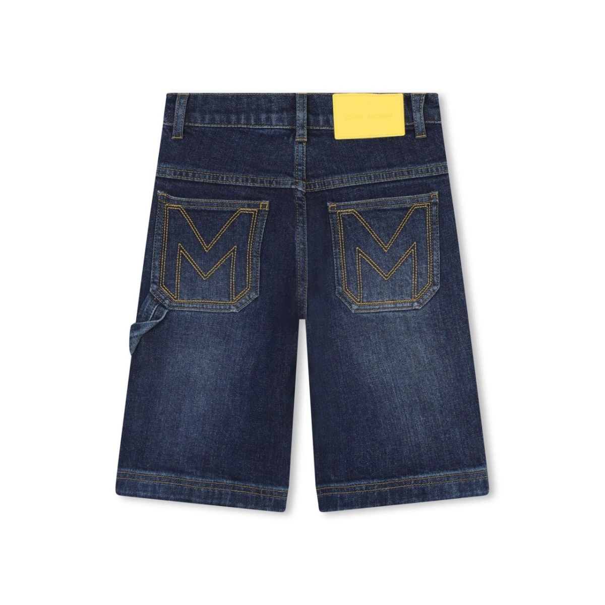 logo-embroidered denim shorts - Img 2