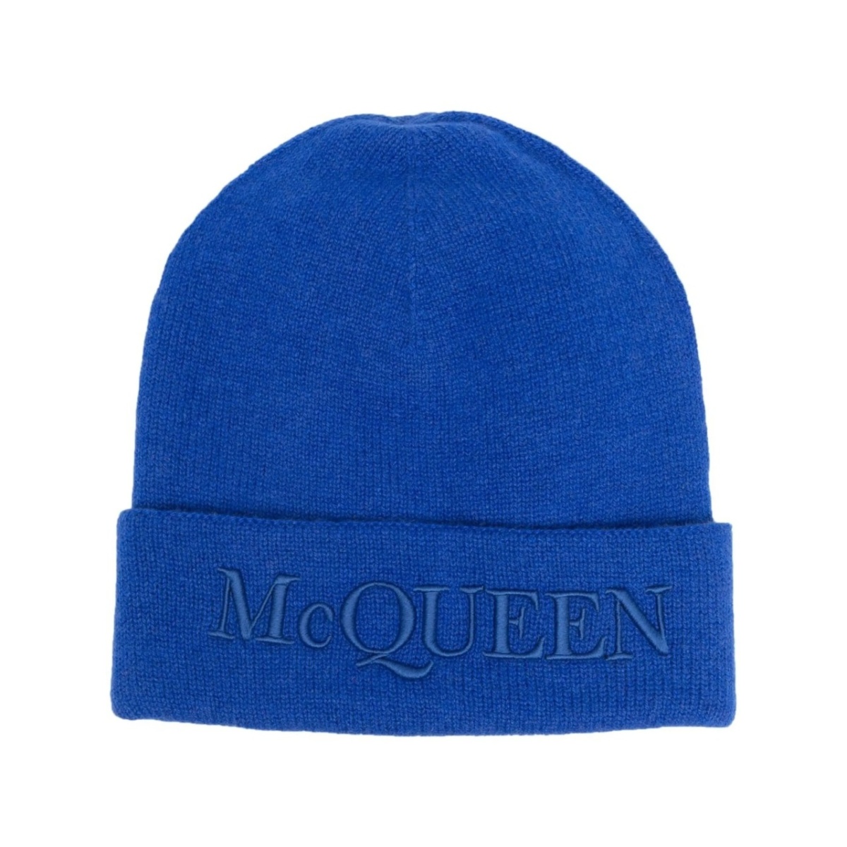 logo-embroidered knitted hat