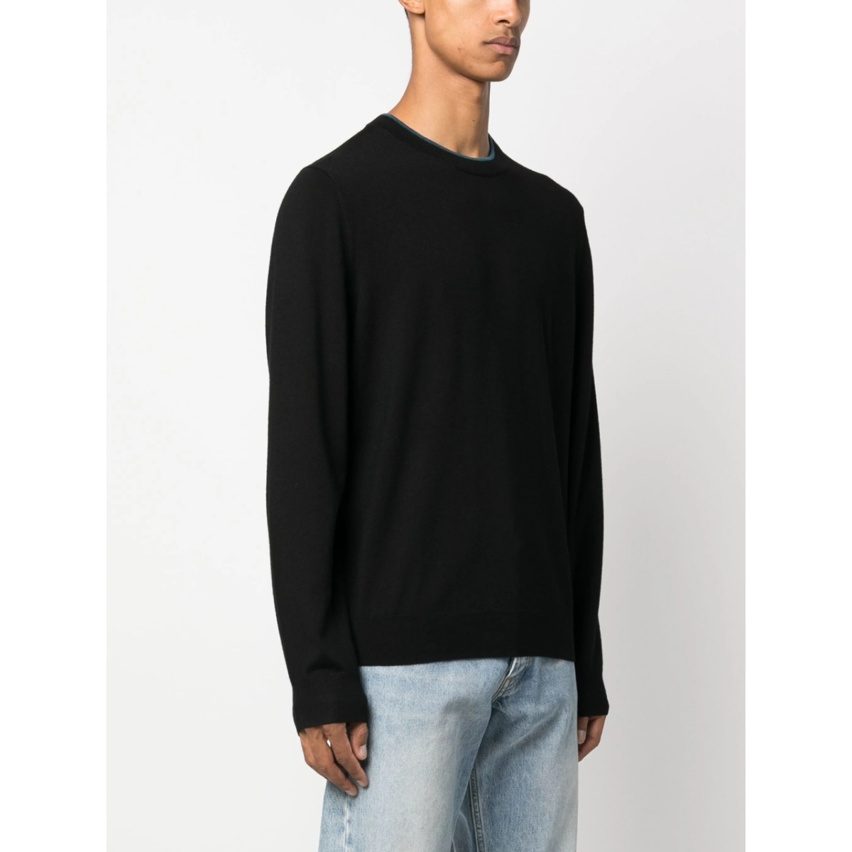 logo-embroidered merino jumper - Img 3
