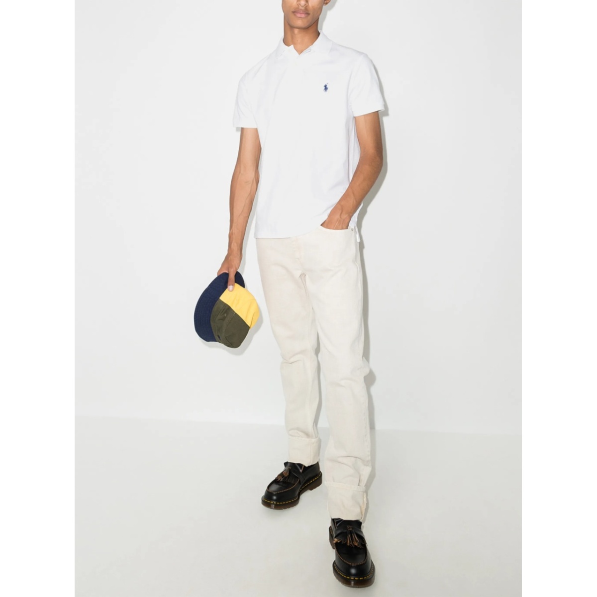 logo-embroidered polo shirt - Img 5