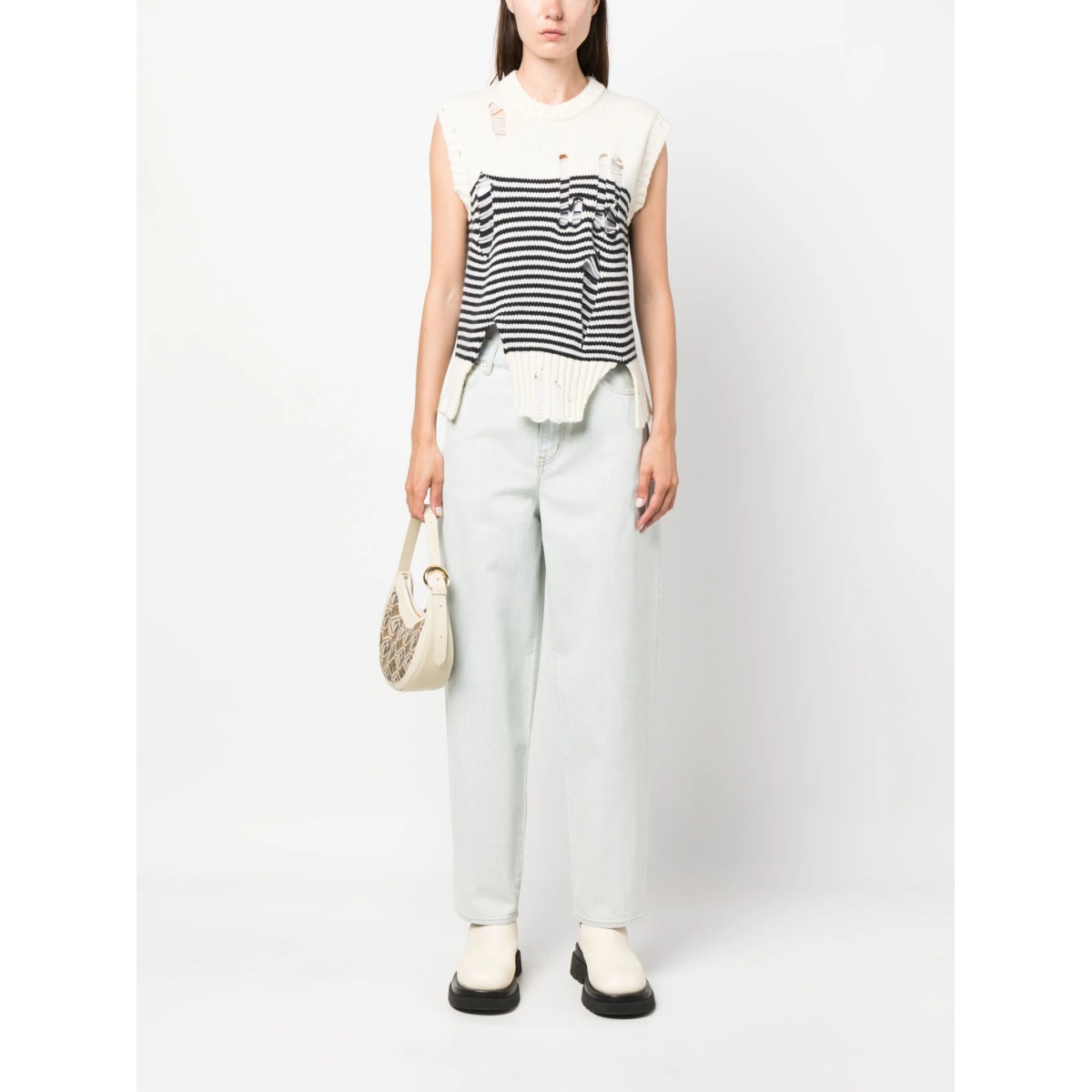 logo-embroidered straight-leg jeans - Img 2
