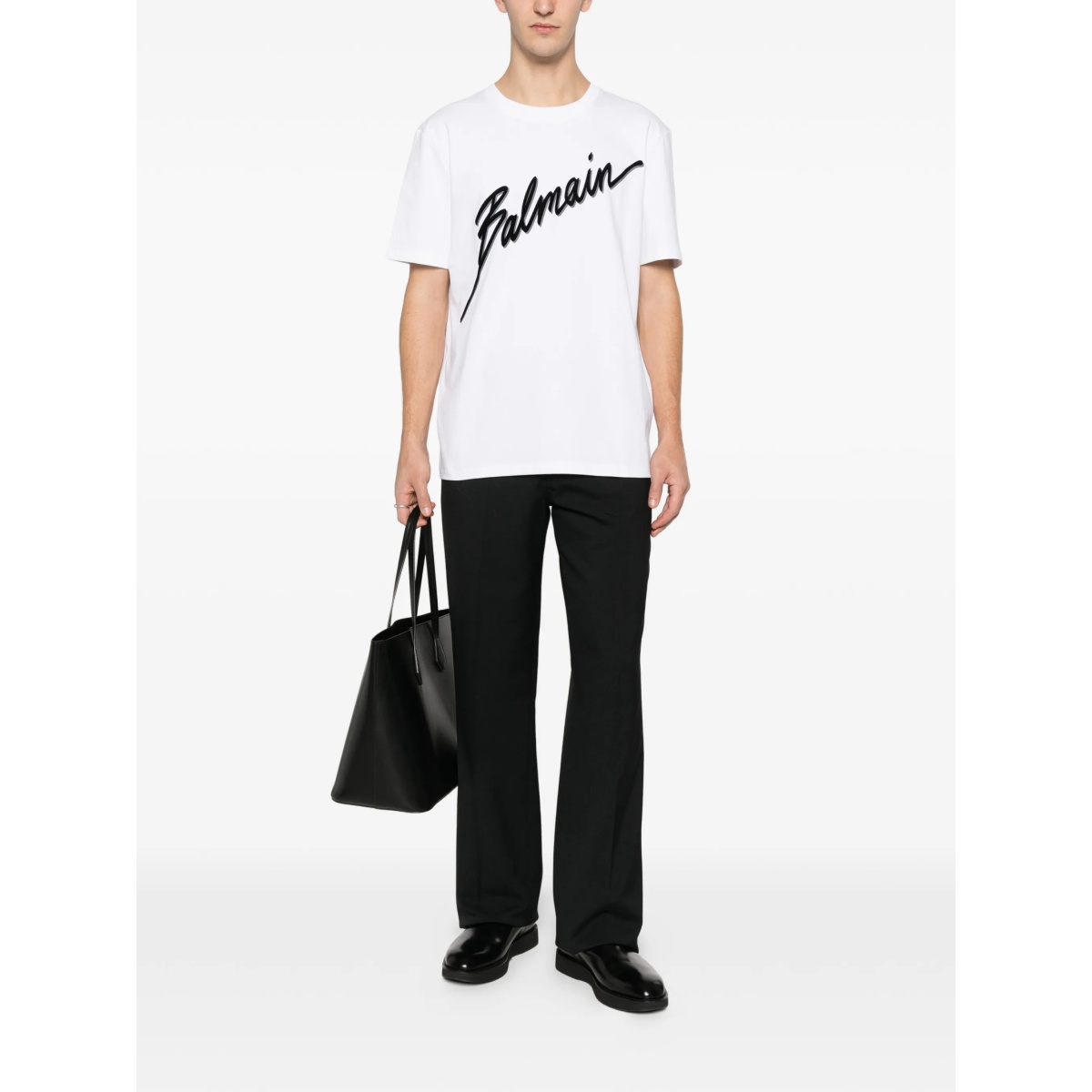 logo-embroidered T-shirt - Img 2