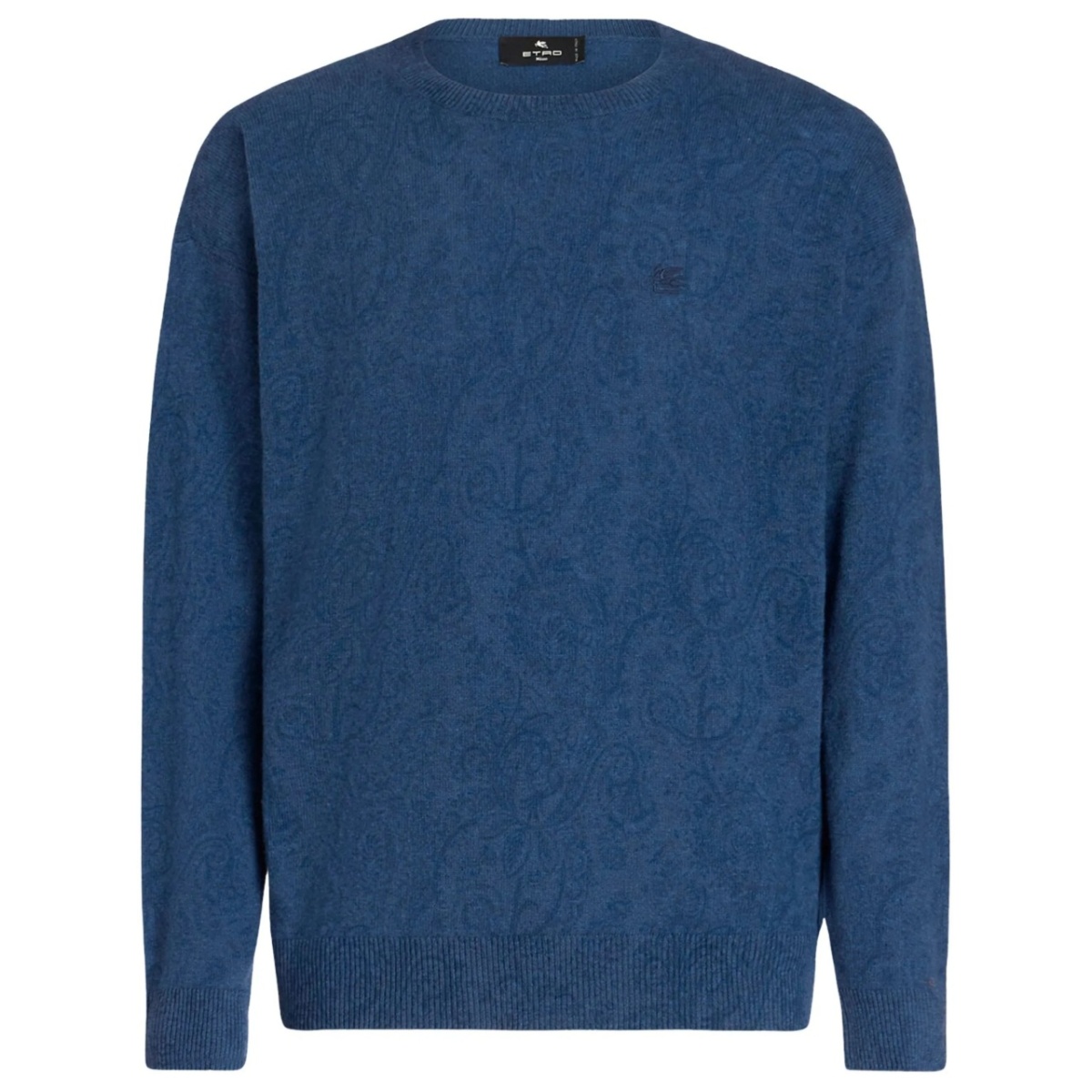 logo-embroidered wool jumper