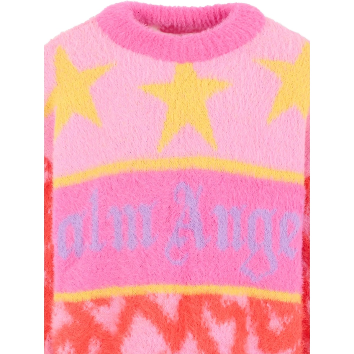 logo-intarsia knit sweater - Img 3