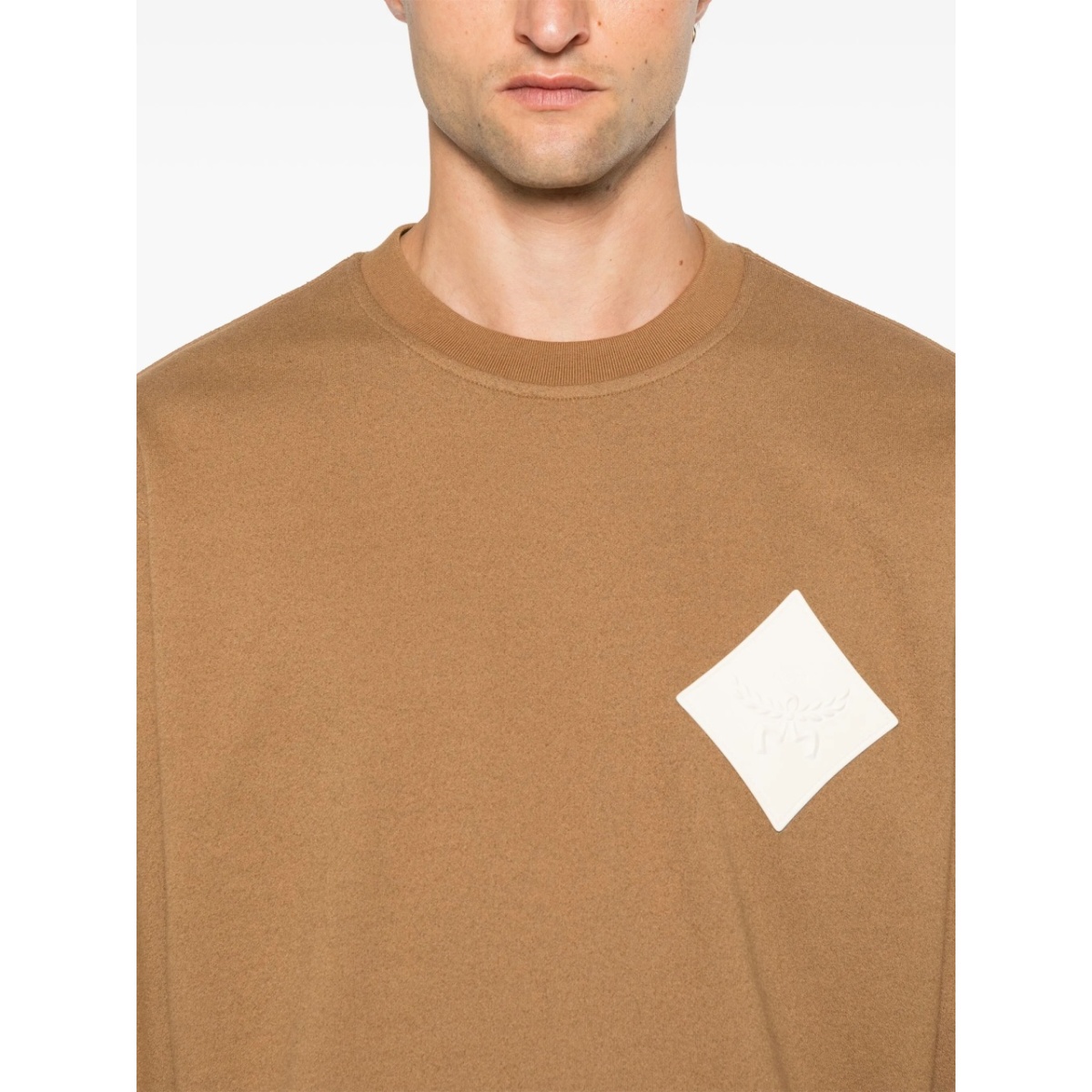logo-patch bouclé sweatshirt - Img 5