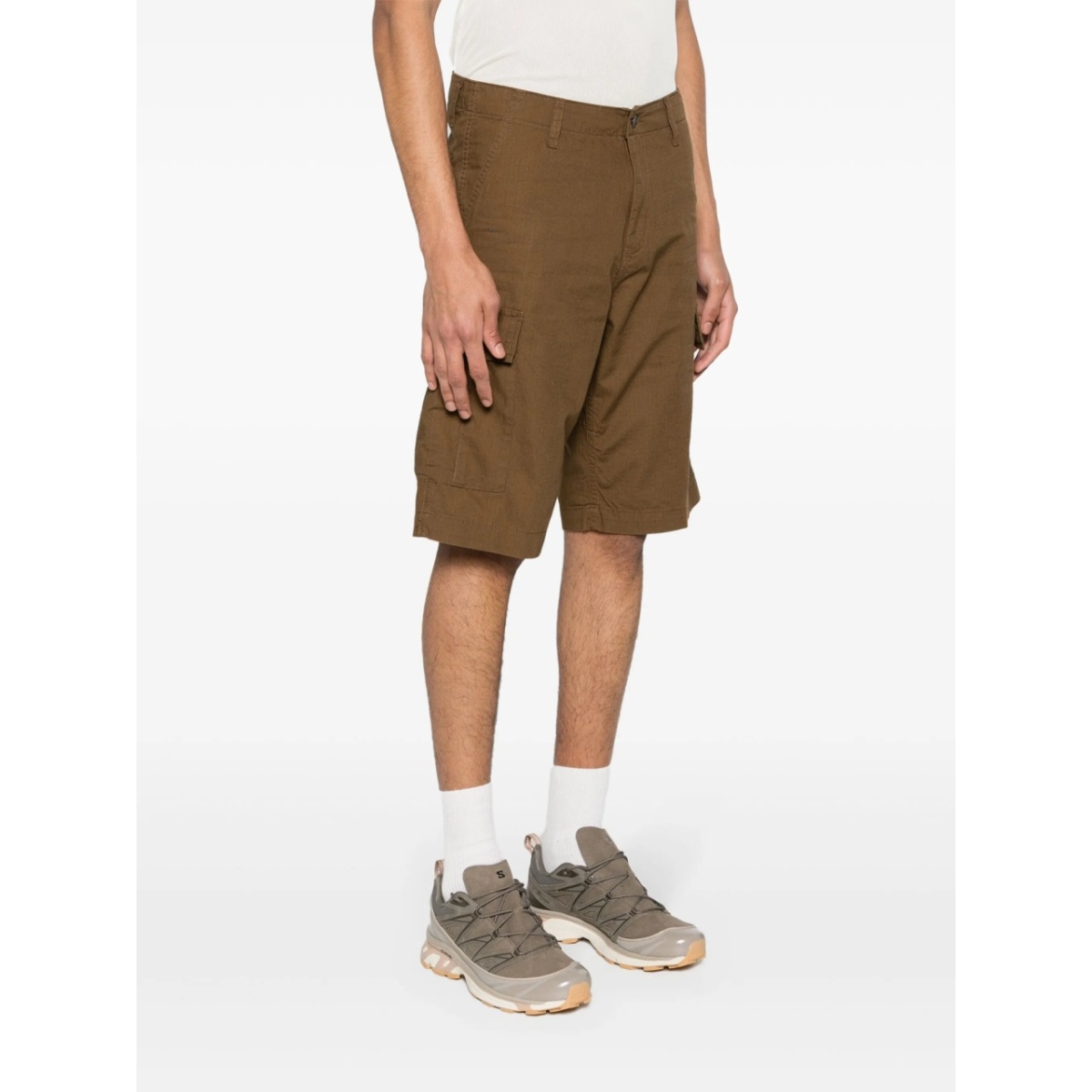 logo-patch cargo shorts - Img 3