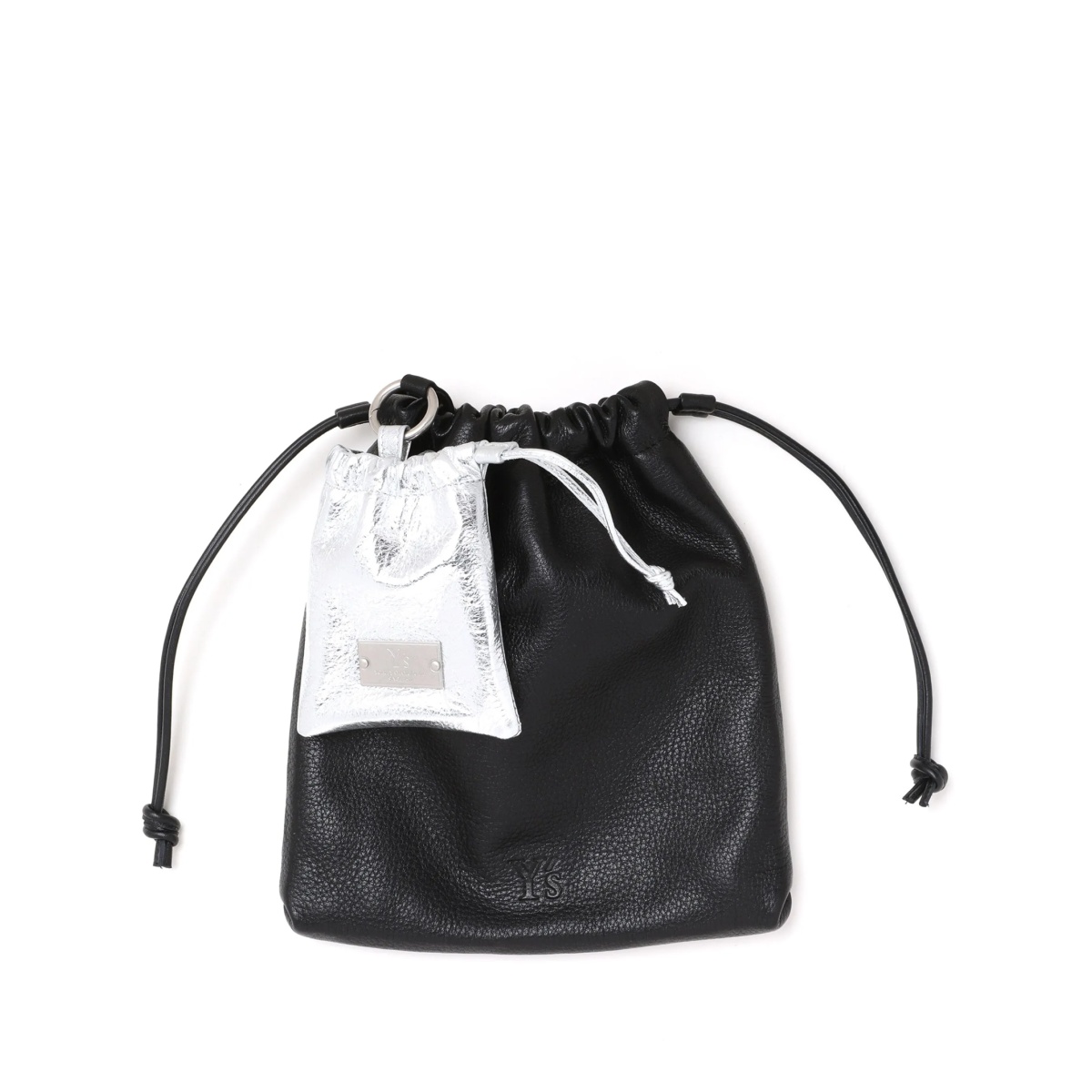 logo-patch clutch bag