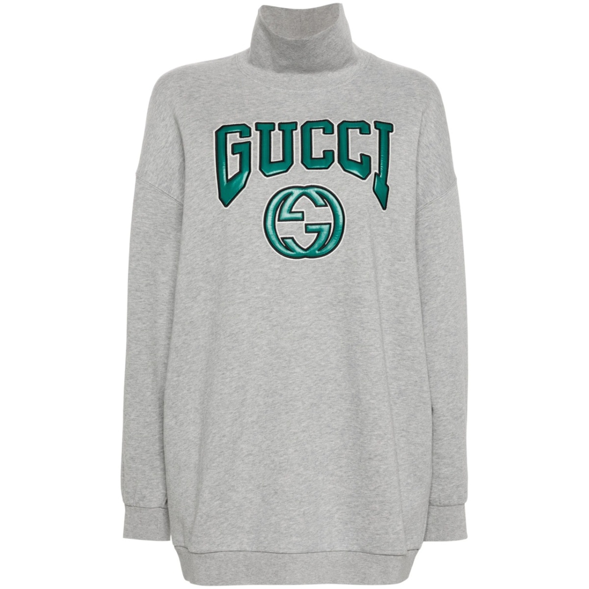 logo-patch cotton sweatshirt