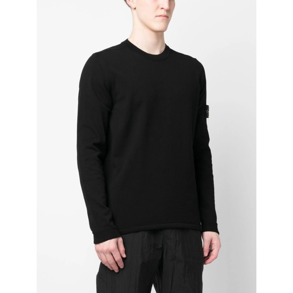 logo-patch crew neck jumper - Img 3