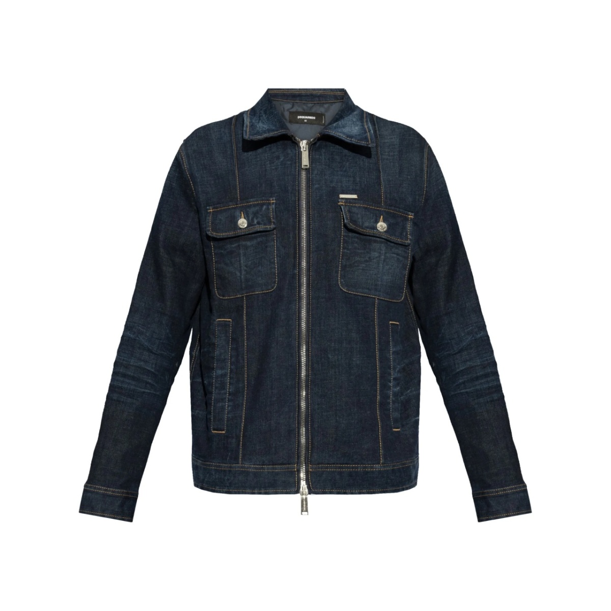 logo-patch denim jacket