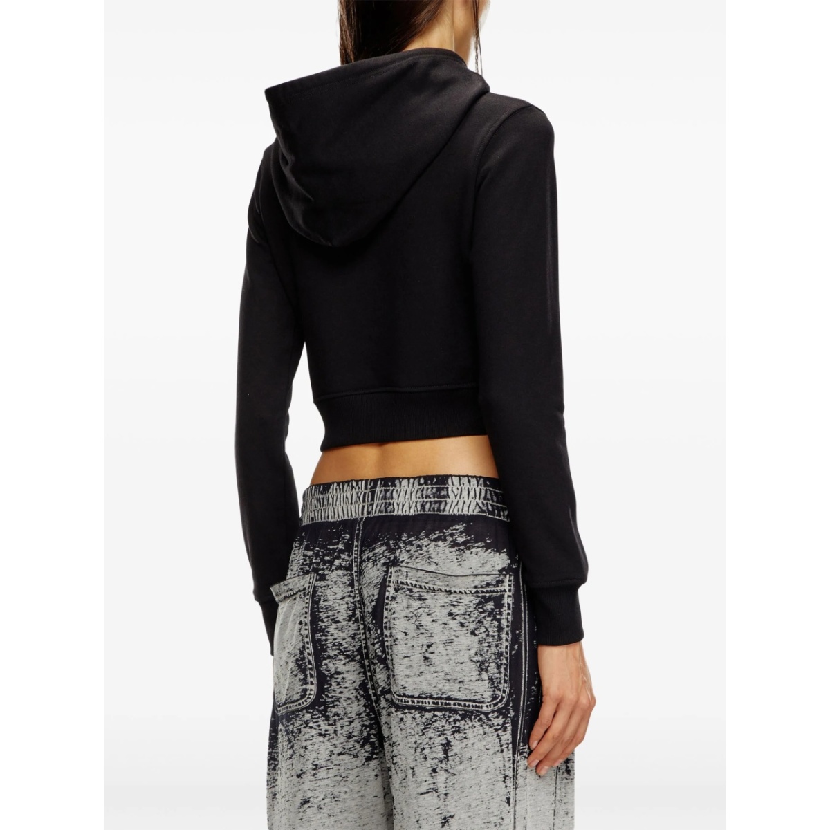 logo-patch drawstring hoodie - Img 4