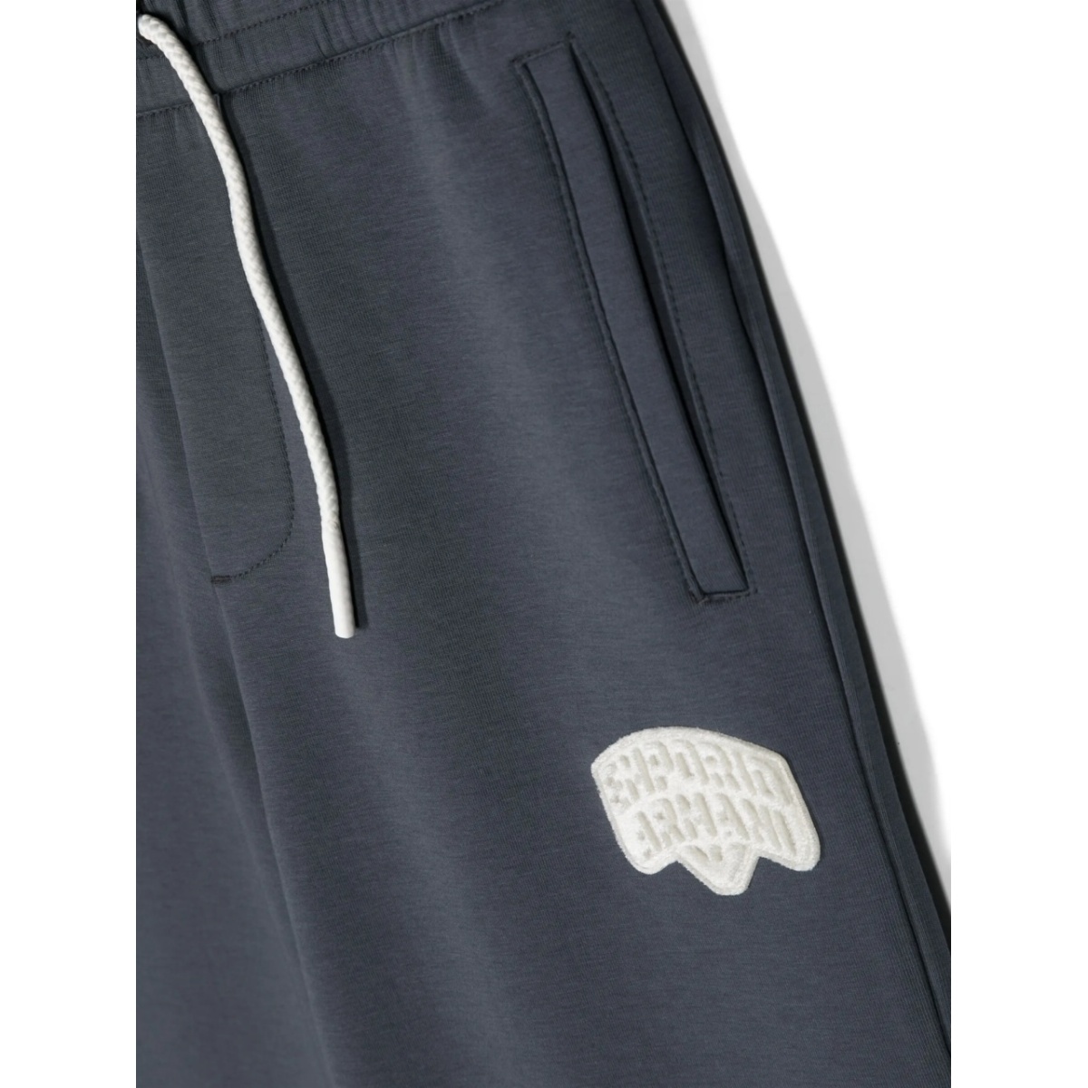 logo-patch drawstring trousers - Img 3