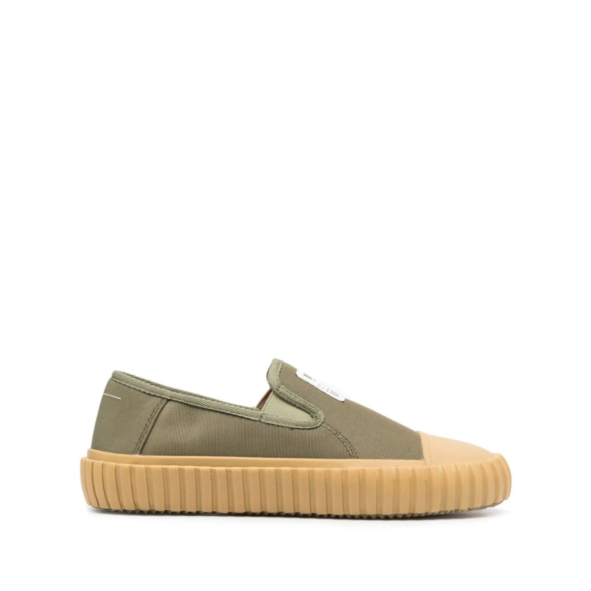 logo-patch flat sneakers