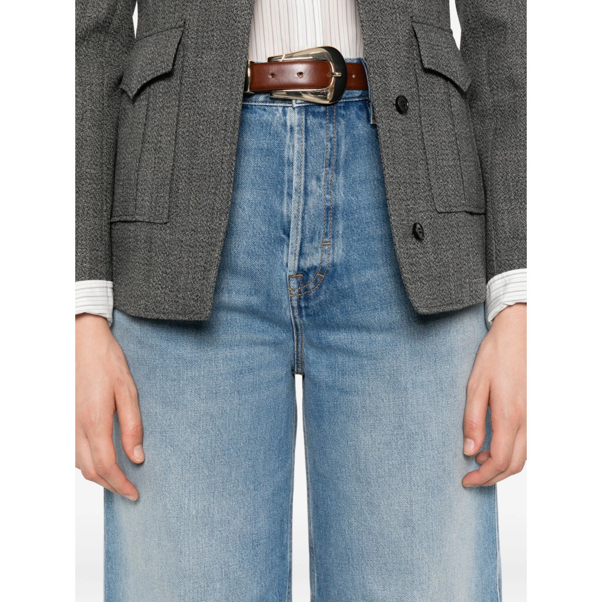 logo-patch jeans - Img 5