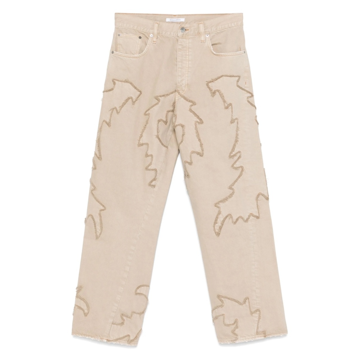 logo-patch jeans