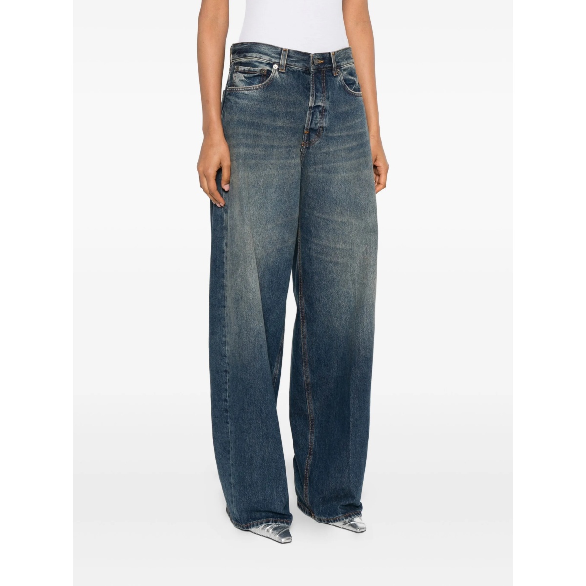 logo-patch jeans - Img 3