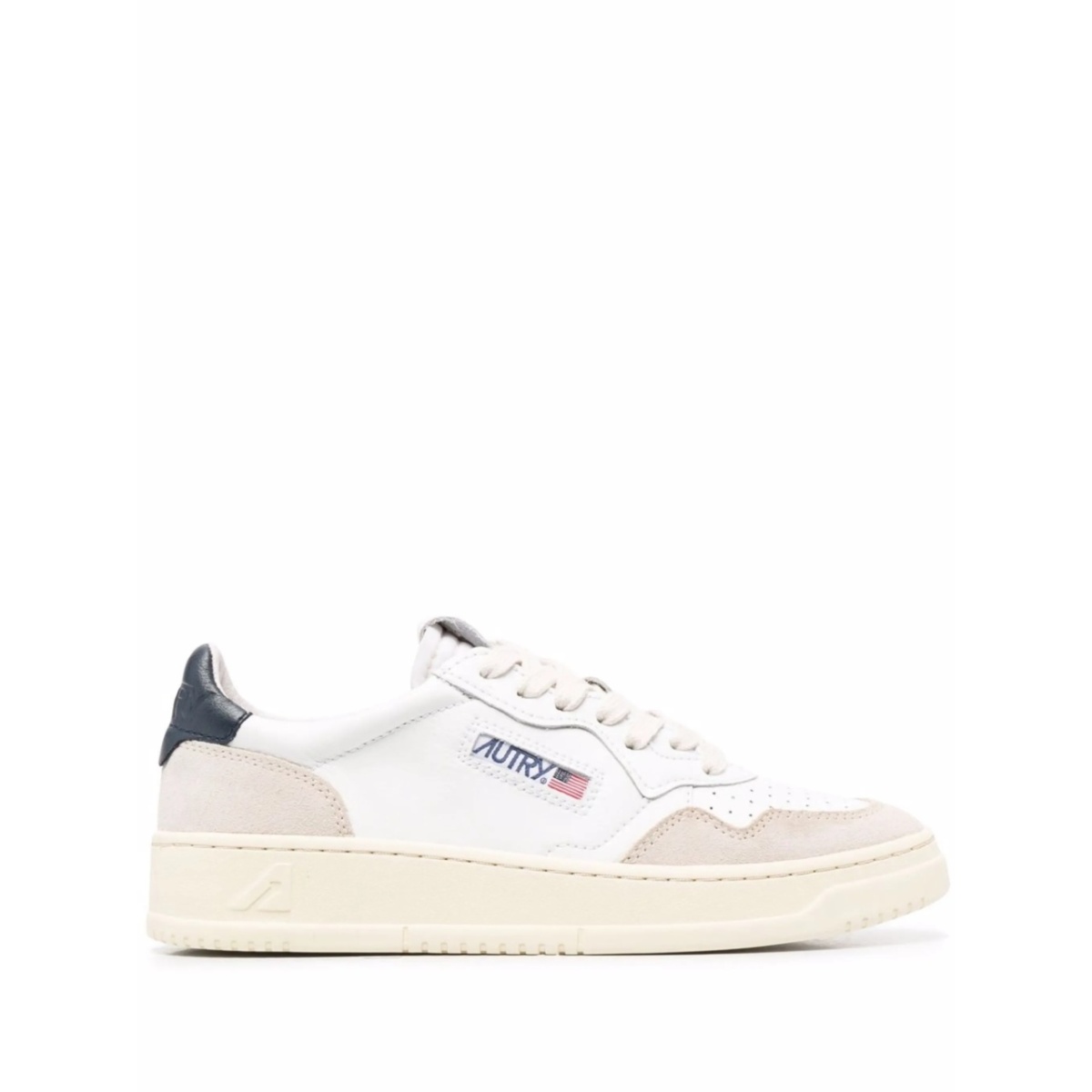 logo-patch lace-up sneakers