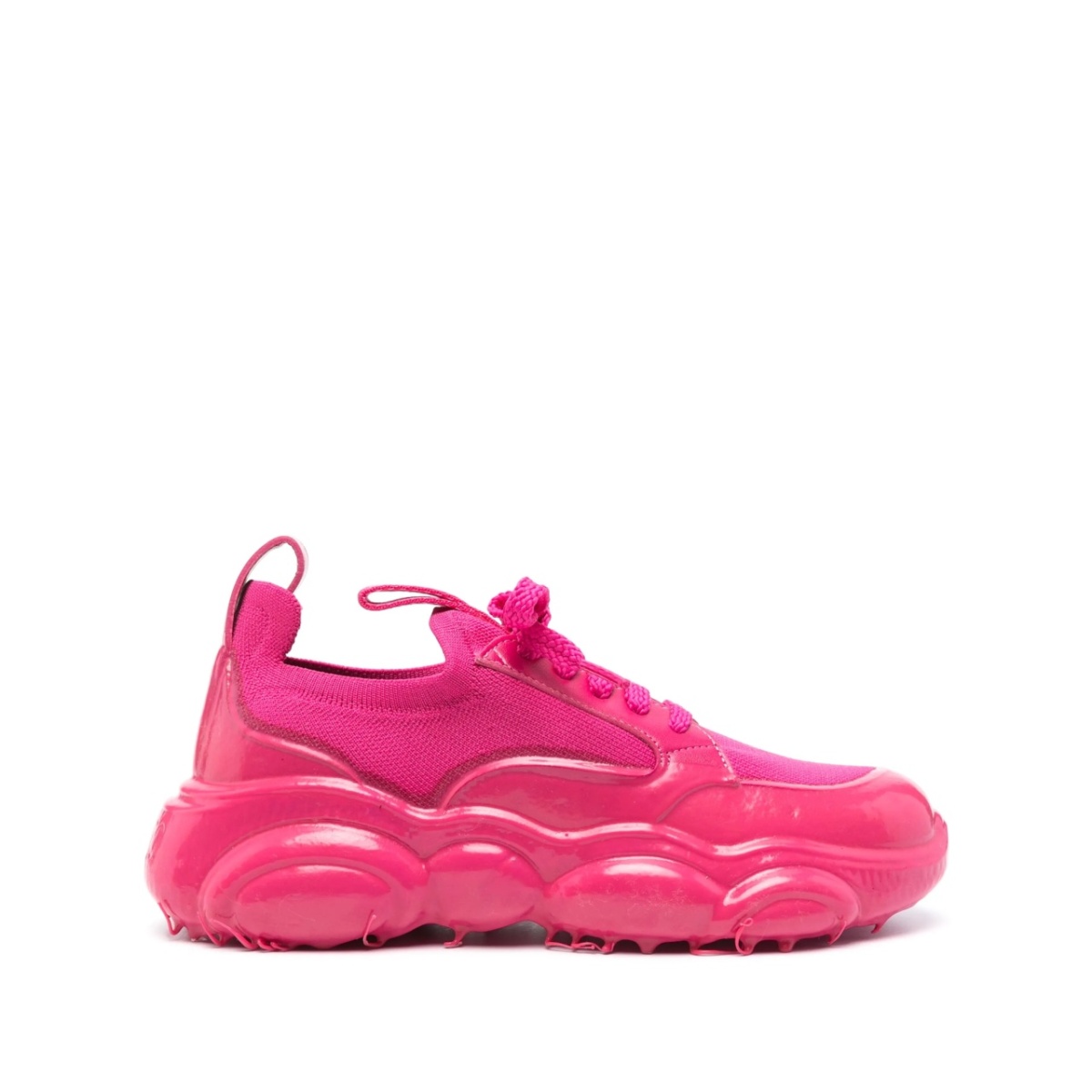 logo-patch leather sneakers