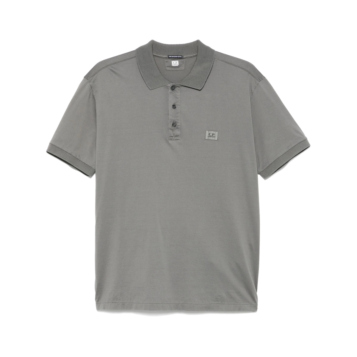 logo-patch polo shirt