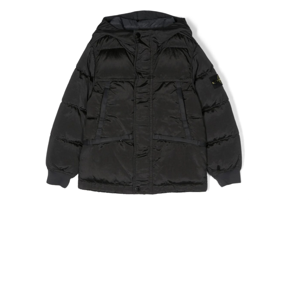 logo-patch puffer jacket