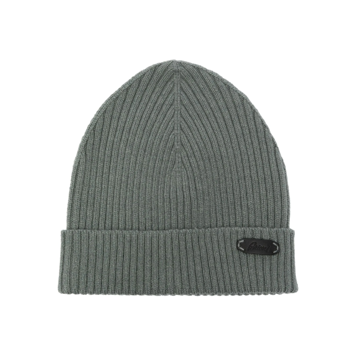 logo-patch ribbed-knit beanie