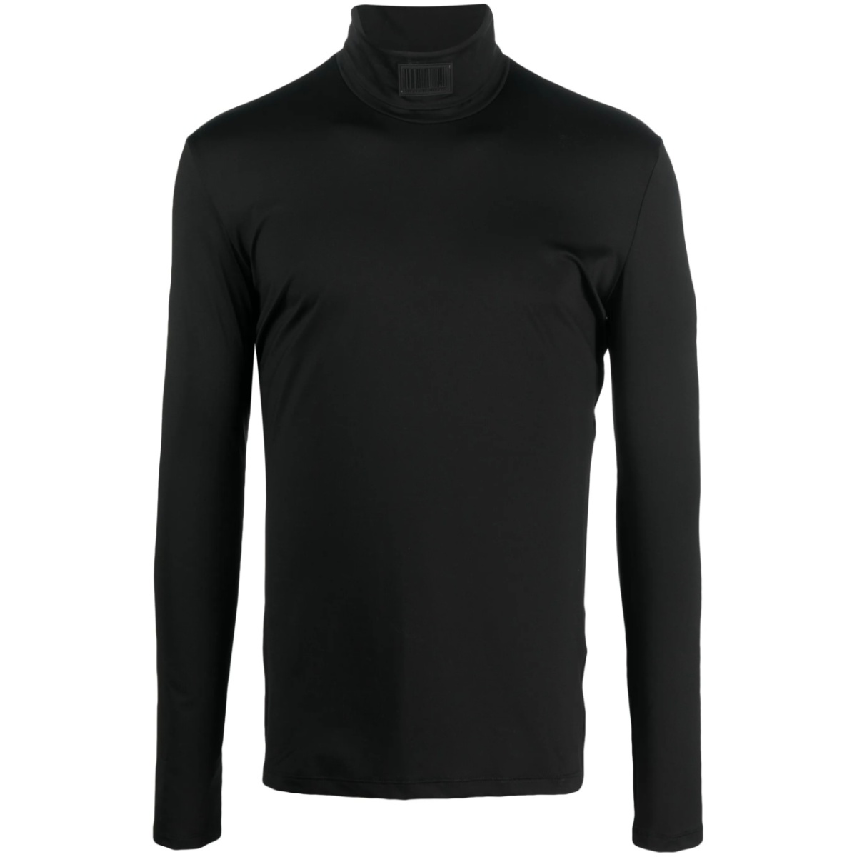 logo-patch roll-neck jumper