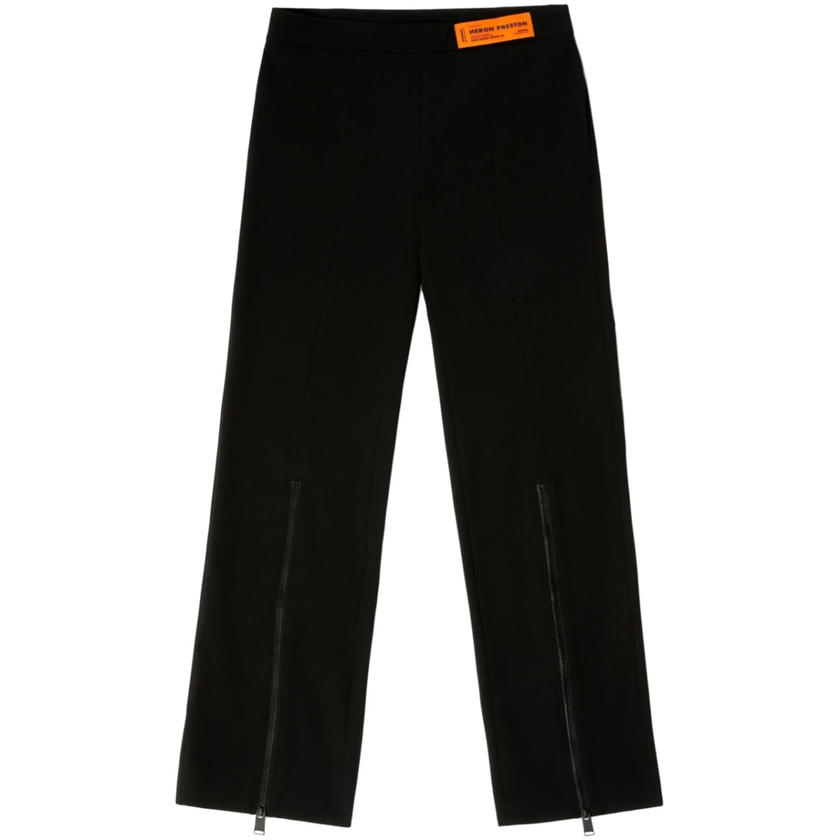 logo-patch zip-up trousers