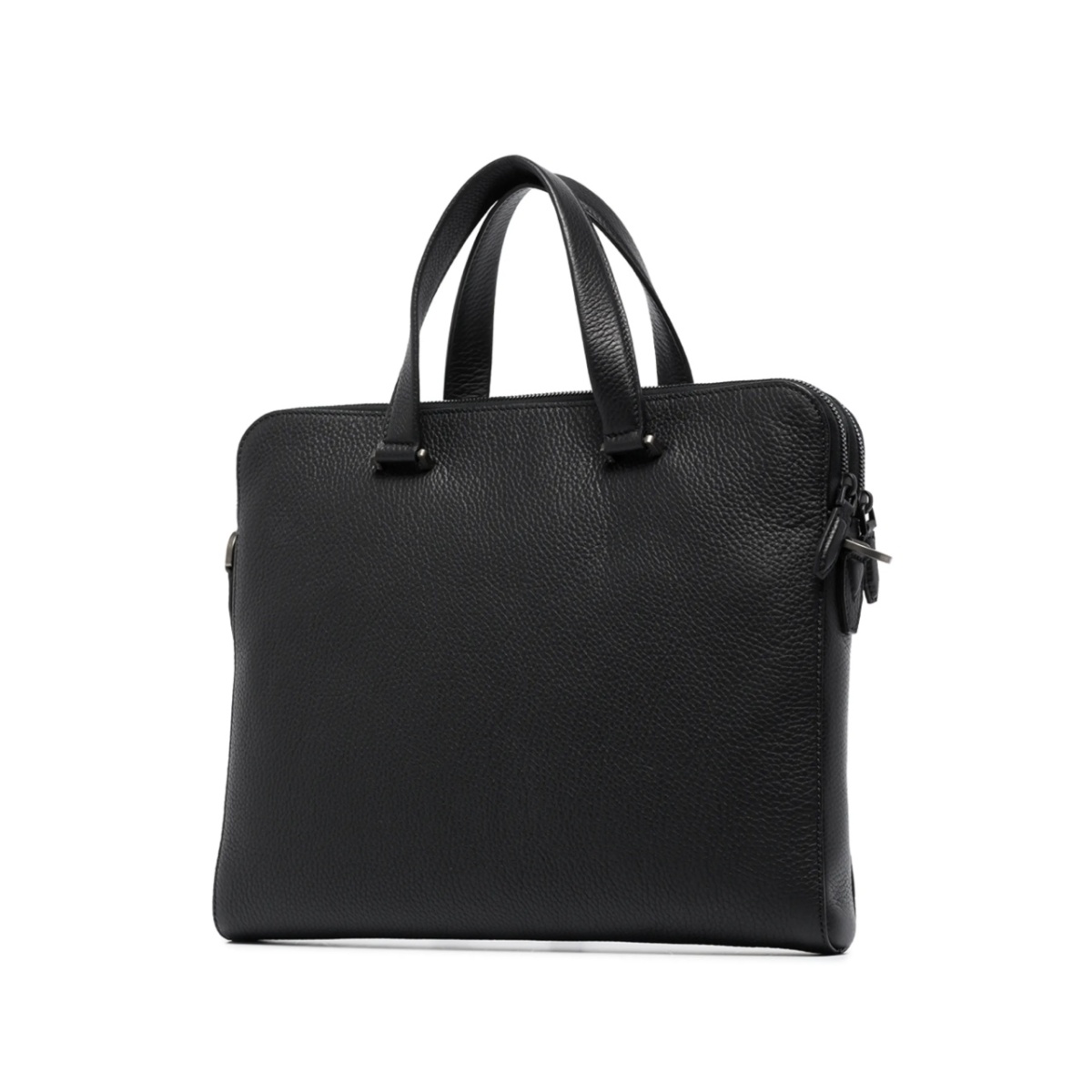 logo-plaque leather briefcase - Img 3