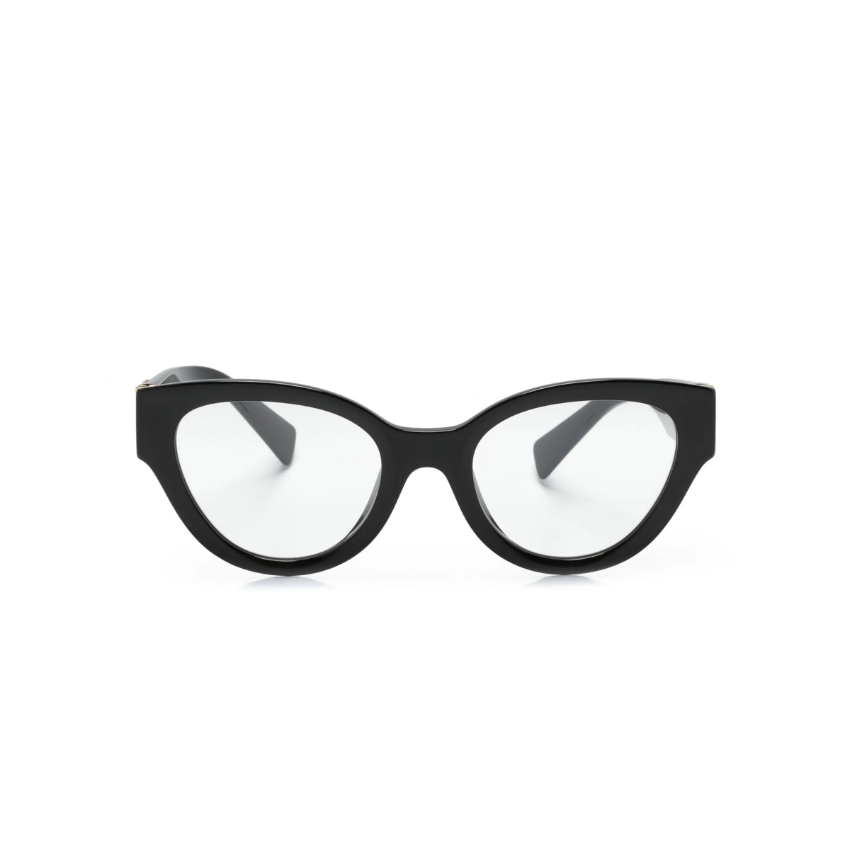 logo-plaque round-frame glasses