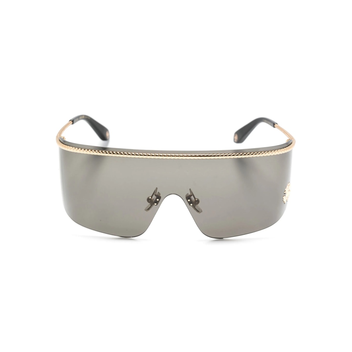 logo-plaque shield-frame sunglasses