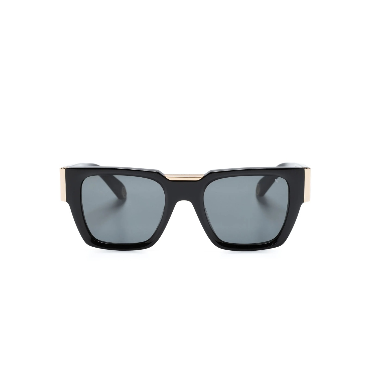 logo-plaque square-frame sunglasses